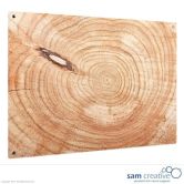 Glassboard Solid Ambience Wooden Log 90x120 cm