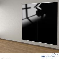 Whiteboard Glas Wandpaneel Black 120x240 cm