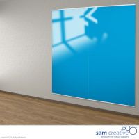 Whiteboard Glas Wandpaneel Icy Blue 120x240 cm