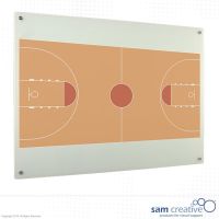Whiteboard Glas Solid Basketbalveld 60x90 cm