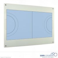 Whiteboard Glas Solid Handbalveld 100x200 cm