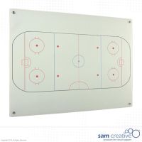 Whiteboard Glas Solid IJshockey 120x150 cm