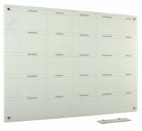 Whiteboard Glas Solid 5-week ma-vr 100x200 cm