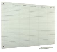 Whiteboard Glas Solid 8-week ma-vr 45x60 cm