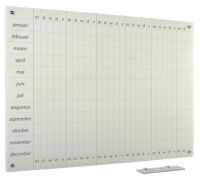 Whiteboard Glas Solid Jaarplanner ma-vr 60x90 cm