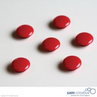 Set Memo Magneten Whiteboard Glas 20mm rood