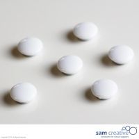 Set Memo Magneten Whiteboard Glas 20mm wit