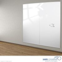 Whiteboard Glas Wandpaneel Clear White 120x240 cm