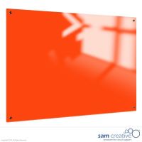 Whiteboard Glas Solid Bright Orange 100x200 cm