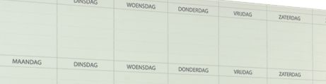 Maandag - Vrijdag Maandag - Vrijdag